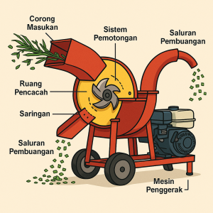 Mesin pencacah rumput